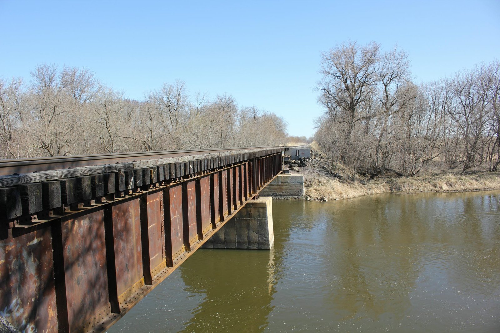 Looking north